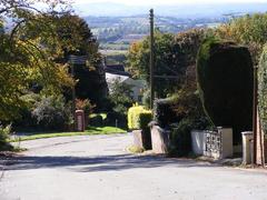 Adam's Hill view with lush green landscape and distant hills