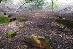 Brickwork below the summit of Clent Hill