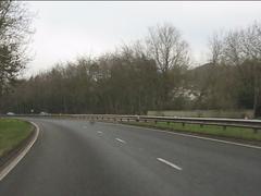 A491 bridges the lane from Holy Cross to Clent