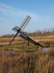 Tjasker windmill in De Deelen nature reserve