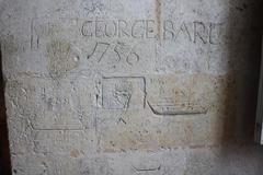 Graffiti from 1756 in Château de Cognac