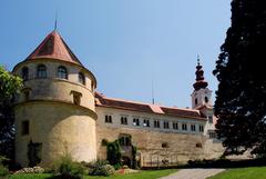 Hollenegg Castle west side in Steiermark, Austria