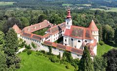 West-southwest view of Hollenegg Castle in Austria