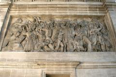 Arc de Triomphe de Marseille, bas relief depicting La Patrie calling her children to defend Liberty