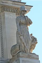 statue of David d'Angers representing strength at the Arc de Triomphe in Marseille