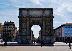 North Side of the Aix Gate in Marseille