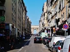 South Side of the Aix Gate in Marseille, France