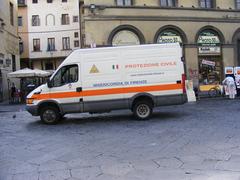 Iveco Protezione Civile vehicle of the Misericordia di Firenze in Florence