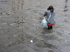 Florence Cathedral reflections after rain