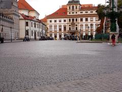 American-Czech production film about Reinhard Heydrich assassination being shot at Prague Castle