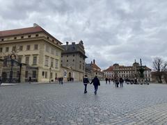 Hradcanské náměstí in Prague, Czech Republic