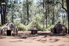 Traditional Abaluhya homestead in Africa