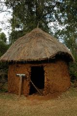 Grandmother's hut in Kuria village at Bomas of Kenya