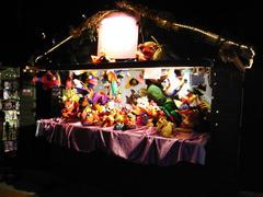 Outlandish puppet store at the Frankfurt Xmas Market in Birmingham