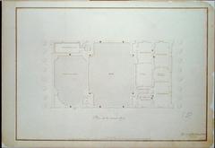 Plan of the 2nd story of the 2nd Bank of the United States, Philadelphia, Pennsylvania