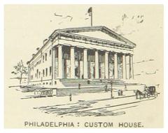 historical Philadelphia Custom House in 1891