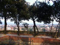 Trees atop the Guinigi Tower in Lucca