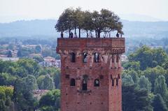 Monument in Lucca, Italy