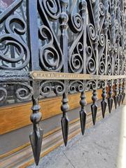 Detail of the ironwork of Banco Mercantil de Monterrey