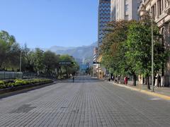 Avenida Jose Maria Morelos and Padre Mier intersection in Monterrey Centro, Nuevo Leon, Mexico