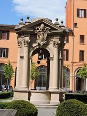 Palazzo d'Accursio with Clock Tower in Bologna