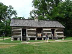 Reconstructed slave quarters at Belle Meade Plantation