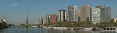 Panorama of the Front de Seine district of the 15th Arrondissement of Paris