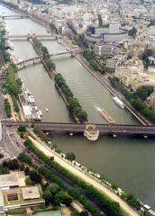 Île aux Cygnes view from Eiffel Tower