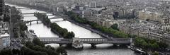 View from Eiffel Tower showcasing Paris cityscape