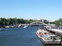 River Seine and Debilly Footbridge in Paris