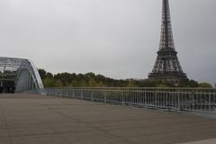 Eiffel Tower from the northeast in Paris