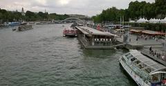 Bateaux Parisiens docked at Port de La Bourdonnais in Paris