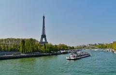 Eiffel Tower in Paris during a clear day