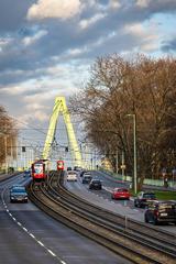 Severinsbrücke bridge ramp in Cologne