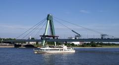 Day trip ship Asbach under the Severinsbridge in Cologne