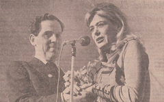 Erland Josephson and Elina Mercouri at Gröna Lund in 1968