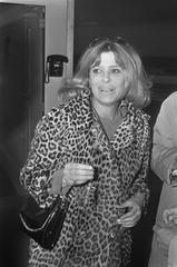 Greek actress Melina Mercouri arriving at Schiphol Airport in 1969