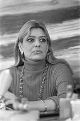 Melina Mercouri at press conference on May 14, 1968