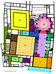 Map of Santissima Annunziata in Florence, ground floor