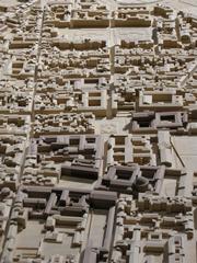 Wooden model of Florence featuring Annunziata and San Marco areas