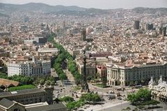 La Rambla from the cable car