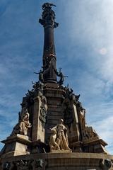 Columbus Monument at Plaça Portal de la Pau in Barcelona