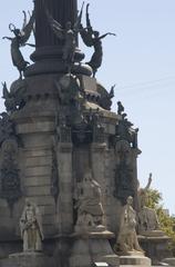 Barcelona Rambla de Santa Mònica view ESE on Monument a Colom