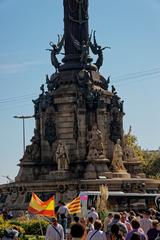 Monument a Colom on Rambla de Santa Mònica in Barcelona