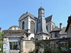 Troyes Aube Eglise Saint-Pantaléon view from Musée de Vauluisant