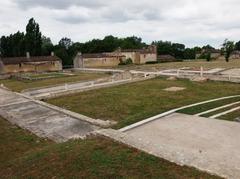 Vestiges of the Gallo-Roman villa of Plassac, Gironde, France