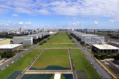 View of Brasília, the capital of Brazil, featuring prominent modernist architecture