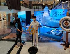 Naval tableau at Phoenix Mall Mumbai during Navy Week 2021