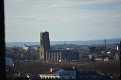 Église Saint-Vincent de Carcassonne seen from the fortified city