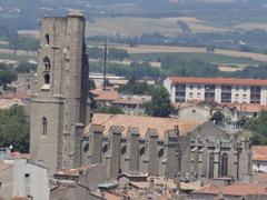 Église Saint-Vincent de Carcassonne seen from the Château de Carcassonne